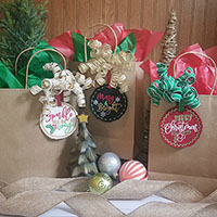 Show product details for In the Hoop Embroidery Christmas Tag Design Set